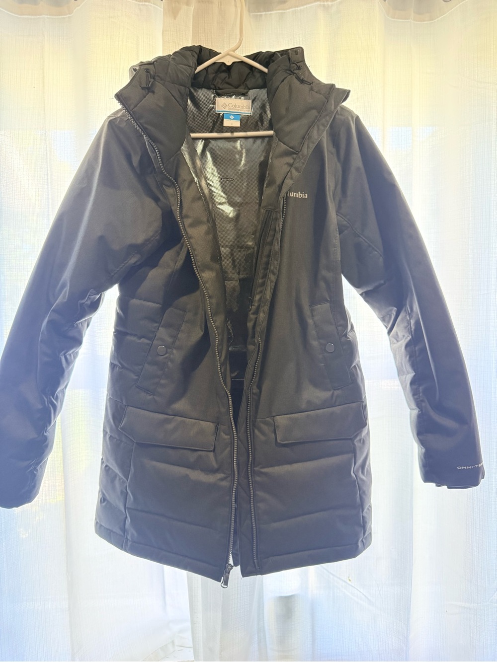 Columbia Black Women's Hooded Puffer Coat